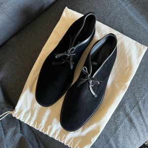 Ermenegildo Zegna men’s chukka boots | Suede | lace-up | size 10 | navy